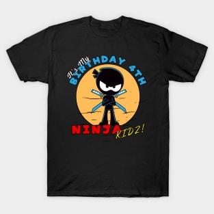 ninja birthday 4th T-Shirt